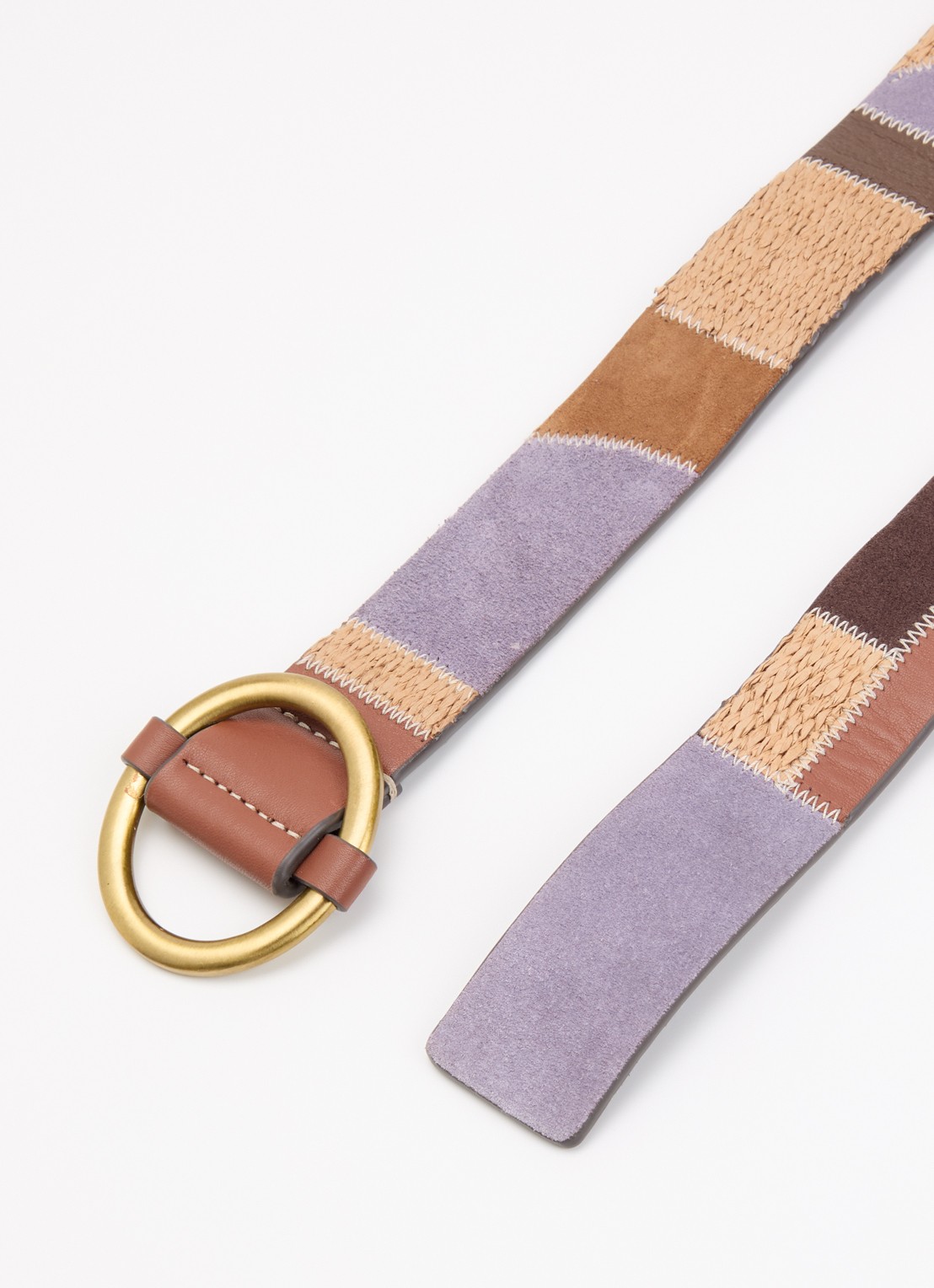 Sessùn Anota riem van suède - detail 2 lila