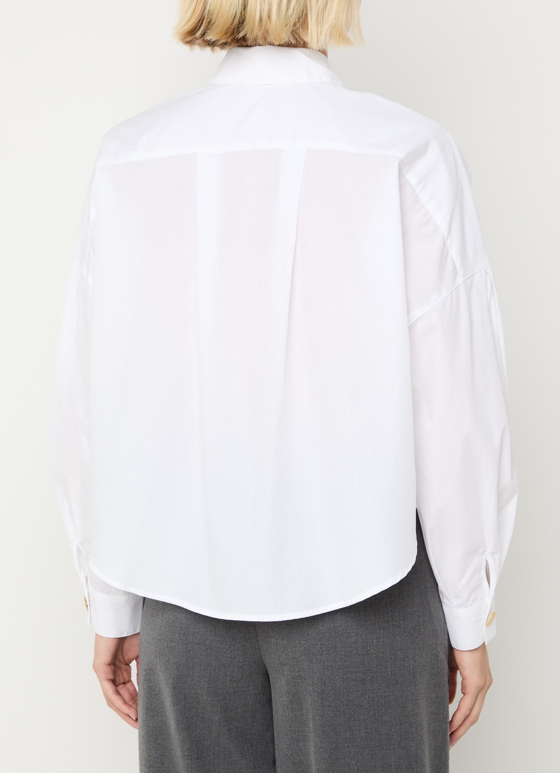 Sessùn Balanca blouse met kraag - achterkant 2 wit