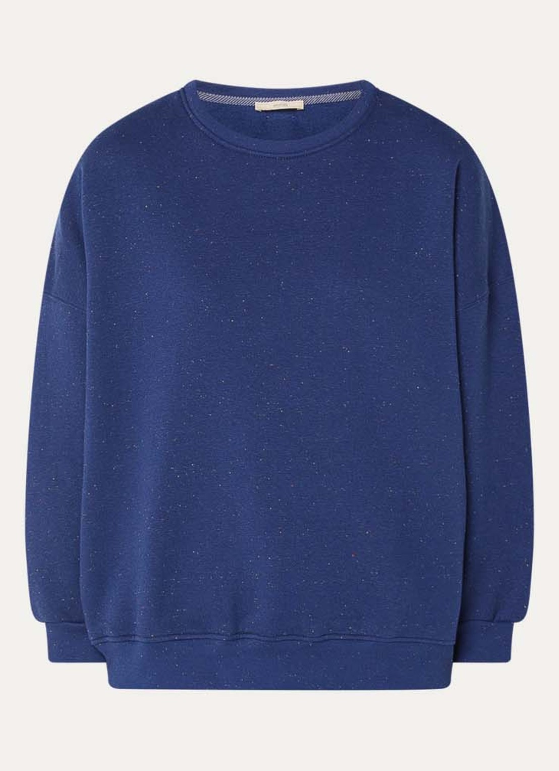 Sessùn Chebbi sweater in linnenblend - voorkant 3 kobaltblauw