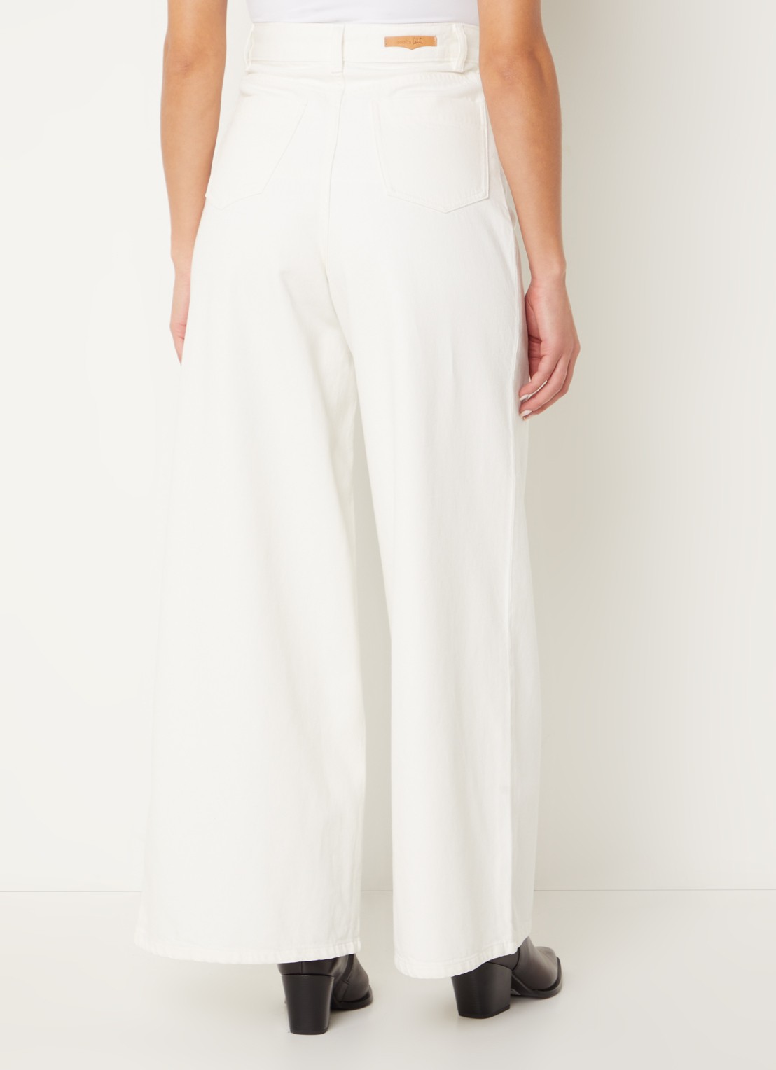 Sessùn Dalt high waist wide leg jeans met gekleurde wassing - achterkant 3 wit