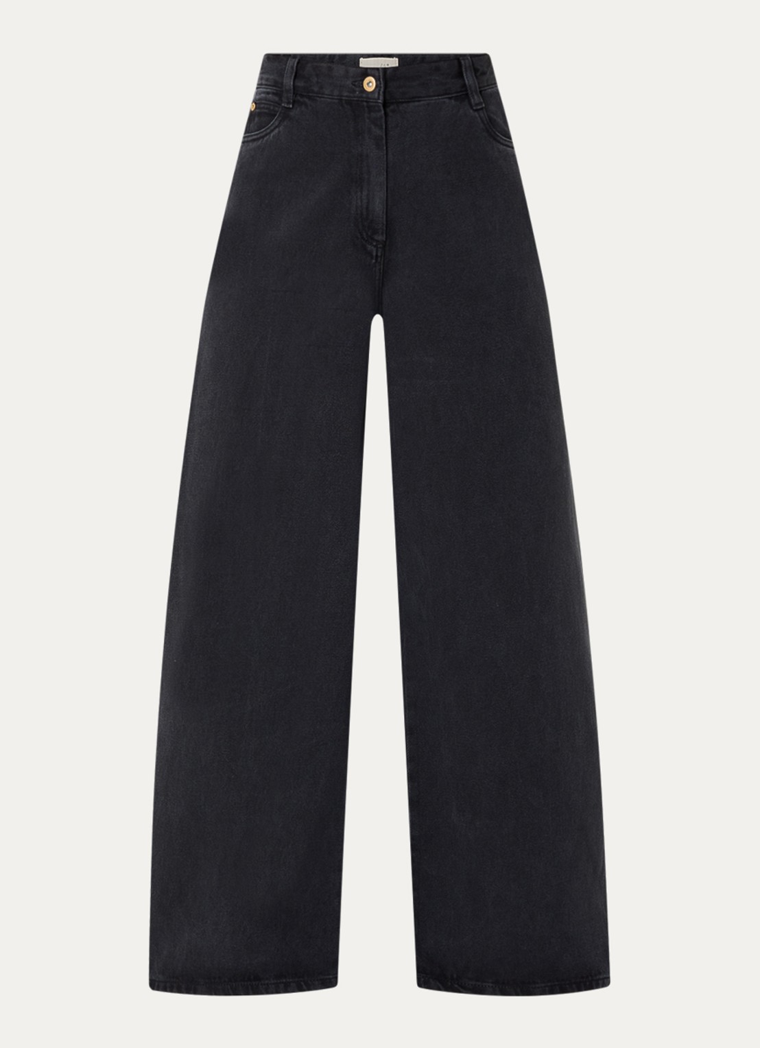 Sessùn Dalt high waist wide leg jeans  - voorkant 2 antraciet