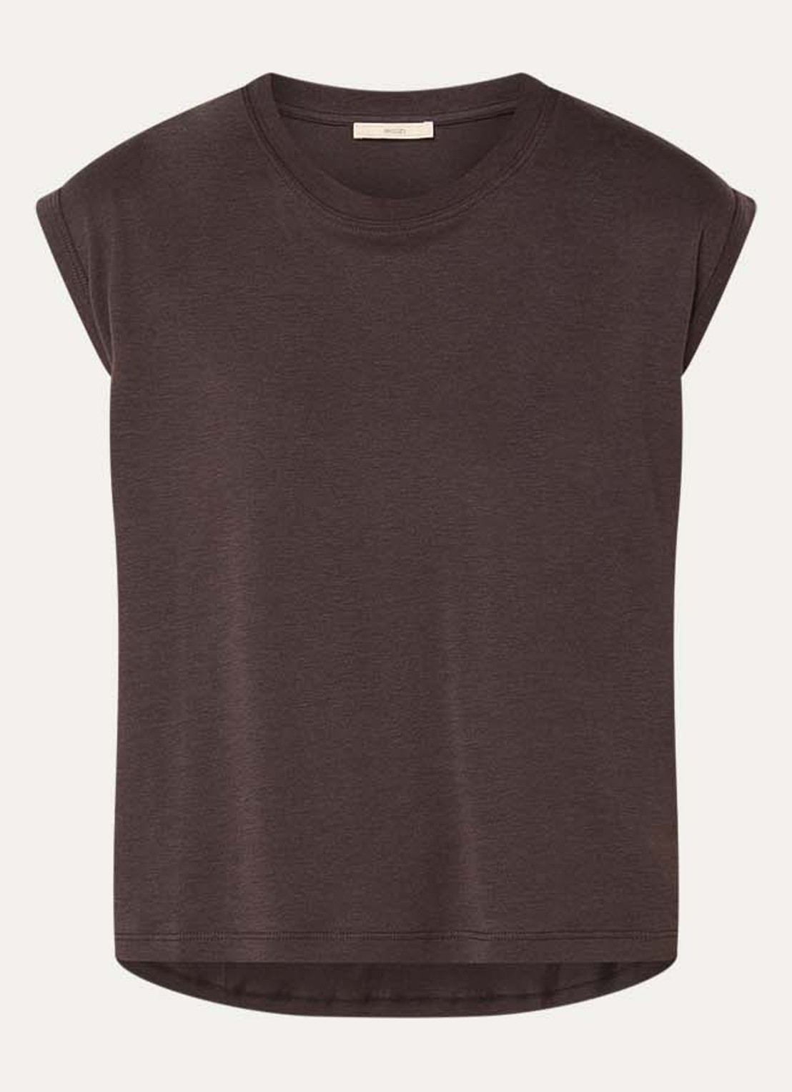 Sessùn Deedoo T-shirt met ronde hals - voorkant 2 donkerbruin
