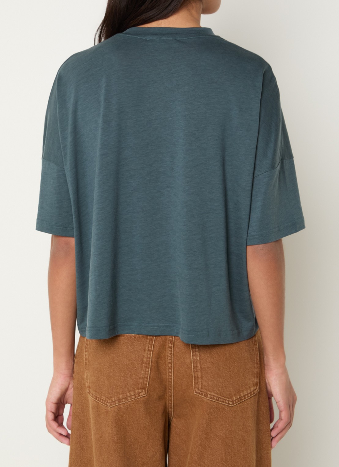 Sessùn Dorel T-shirt met ronde hals - achterkant 3 groen