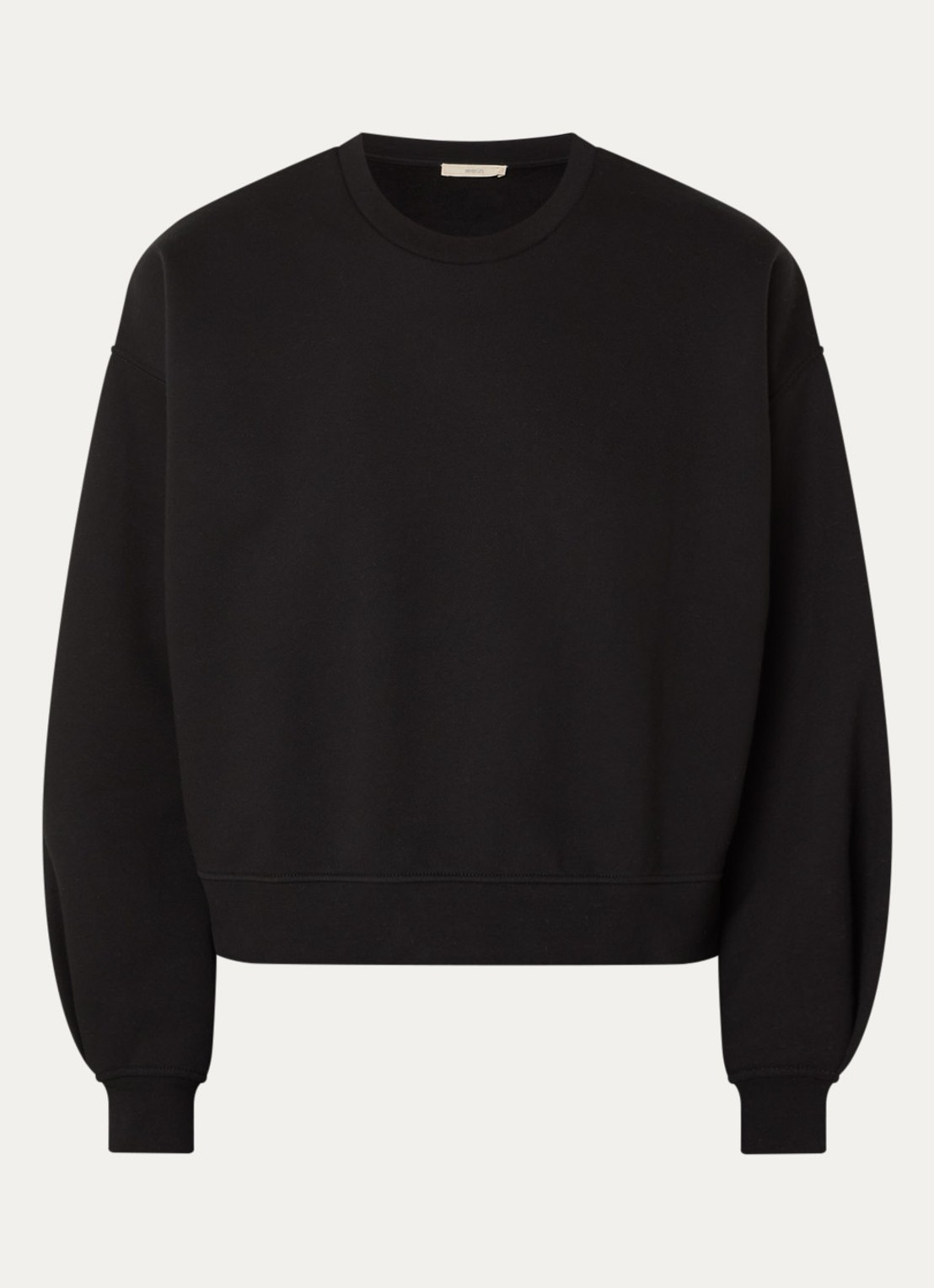 Sessùn Inea sweater met ronde hals - voorkant zwart