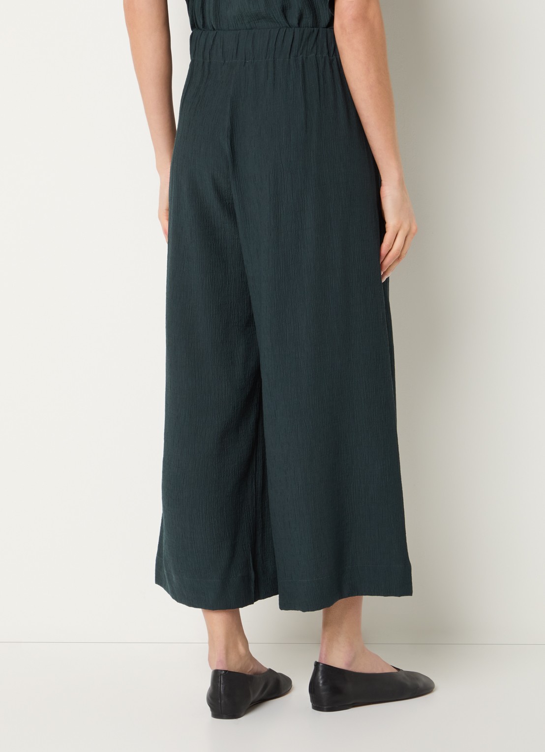 Sessùn Isla Minima culottes van crêpe  - achterkant 3 petrol