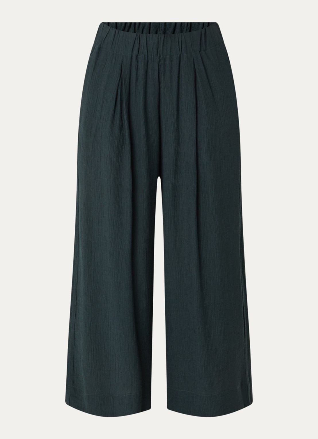 Sessùn Isla Minima culottes van crêpe  - voorkant petrol