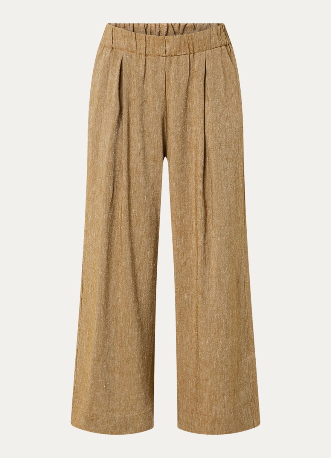 Sessùn Isla Minima culottes van crêpe  - voorkant 3 beige