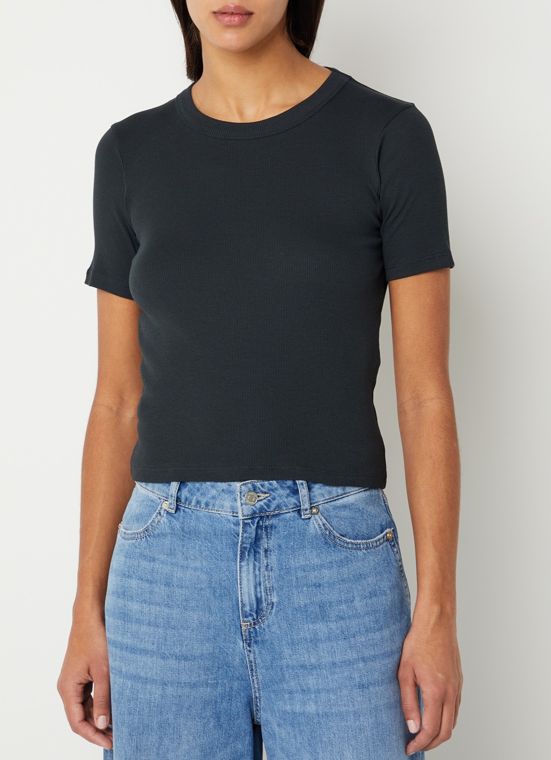 Sessùn Jahara T-shirt met rug decolloté - achterkant 4 antraciet