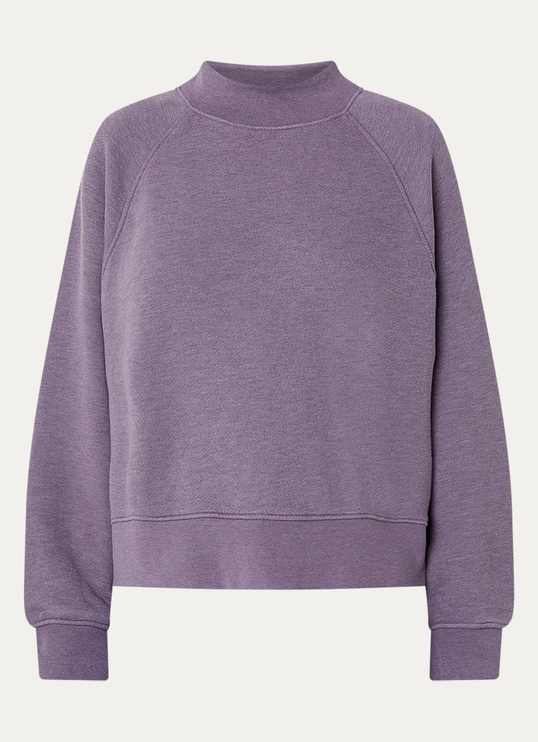 Sessùn Oliveira sweater met opstaande kraag - voorkant 2 lichtpaars