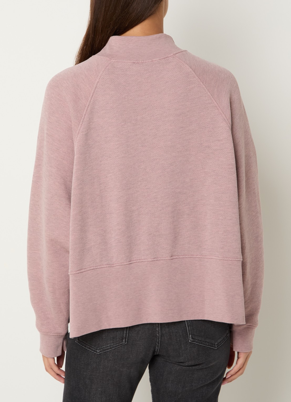 Sessùn Oliveira sweater met opstaande kraag - achterkant 3 roze