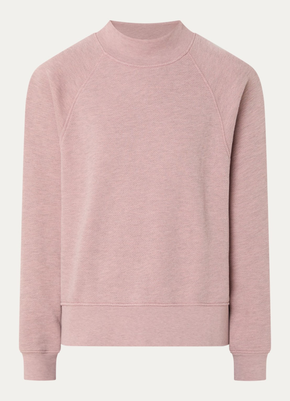 Sessùn Oliveira sweater met opstaande kraag - voorkant roze