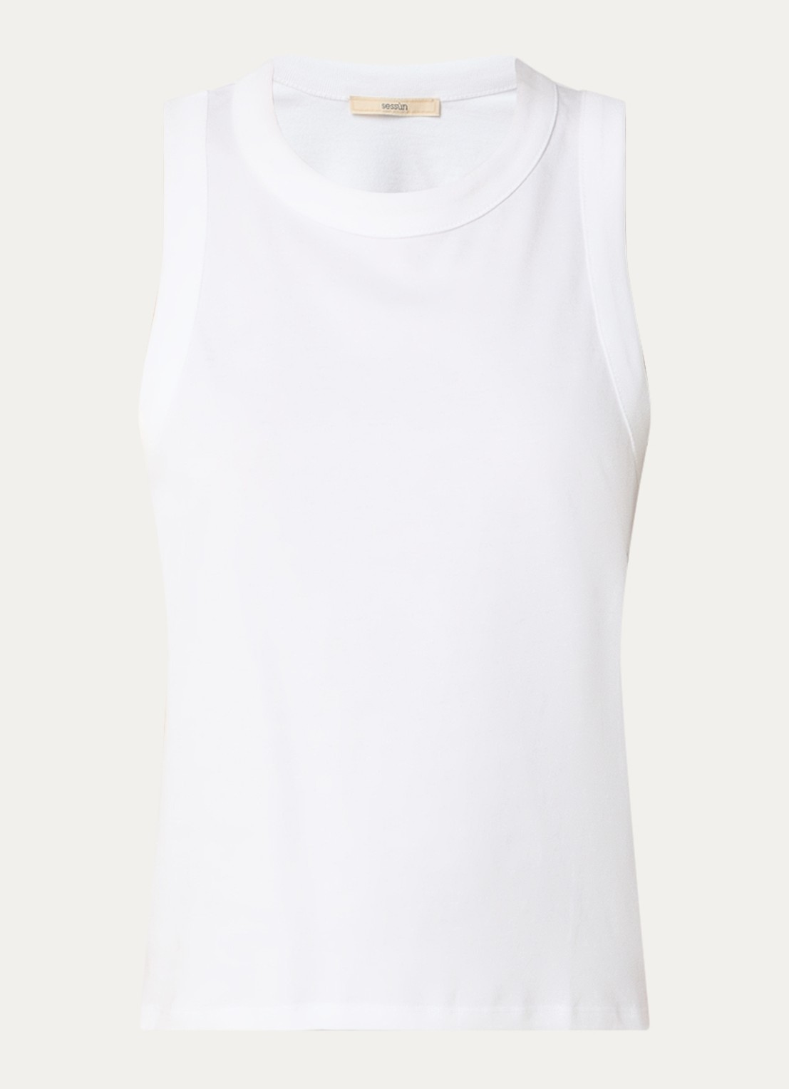 Sessùn Sangalo tanktop met stretch - voorkant 2 wit