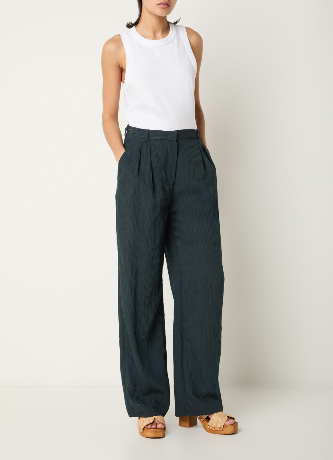 Sessùn Sangalo tanktop met stretch - voorkant 3 wit