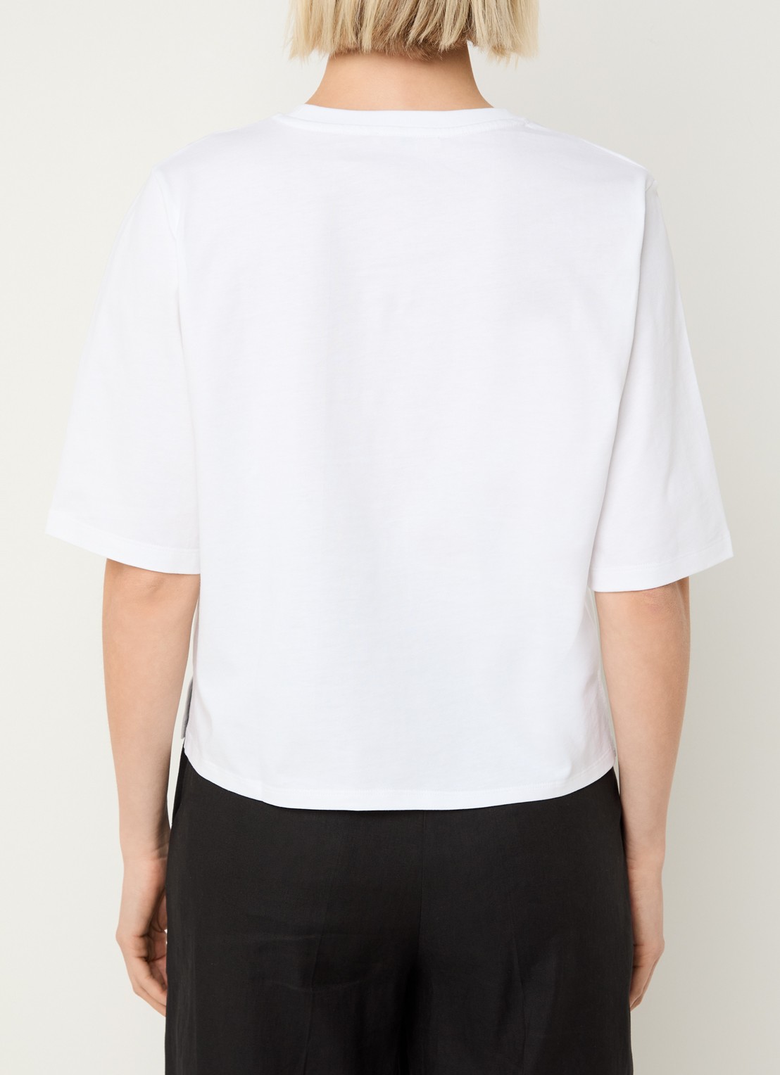 Sessùn Serge T-shirt met ronde hals - achterkant 3 wit