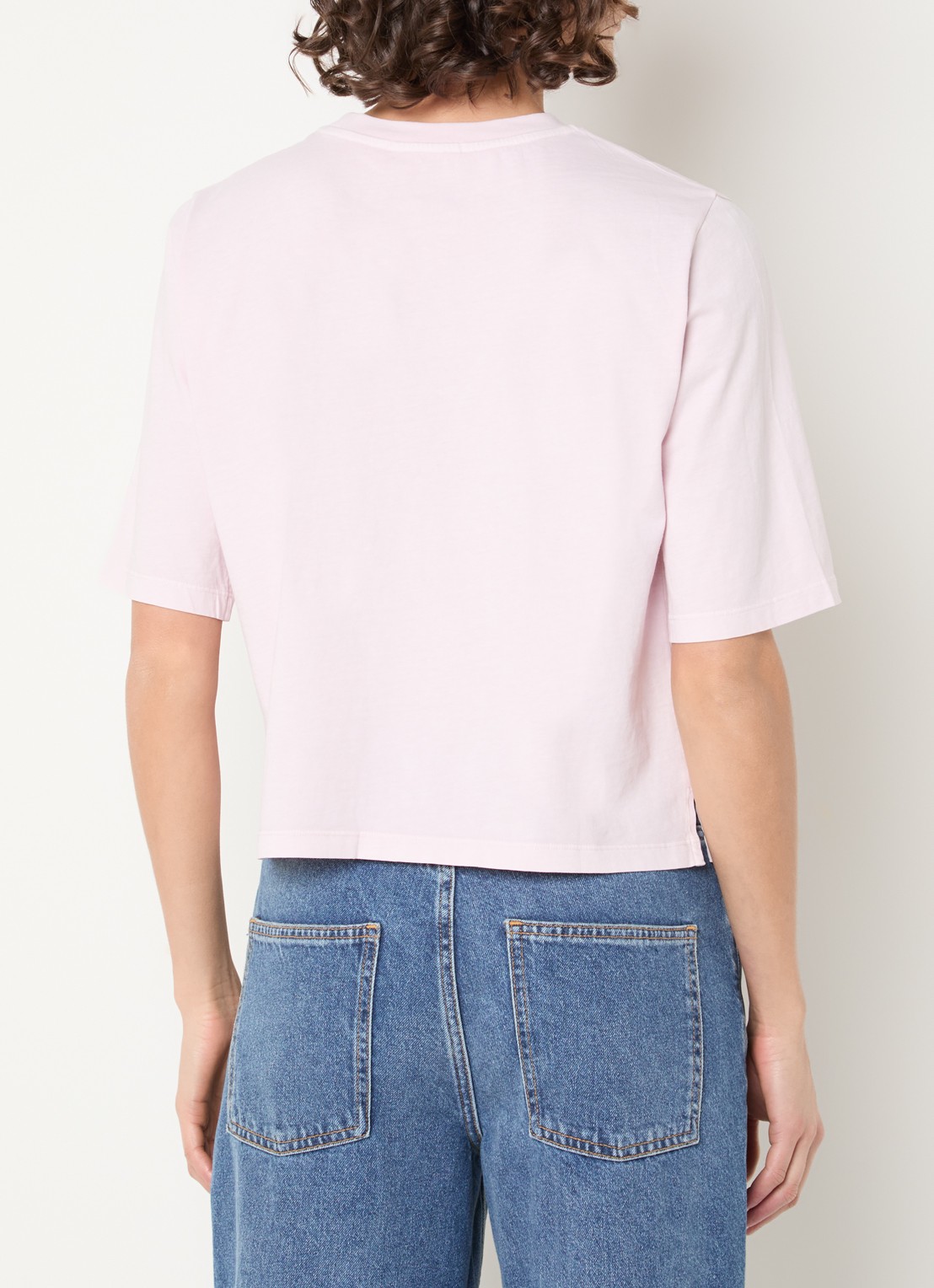 Sessùn Sergio T-shirt met ronde hals - achterkant 4 lichtroze
