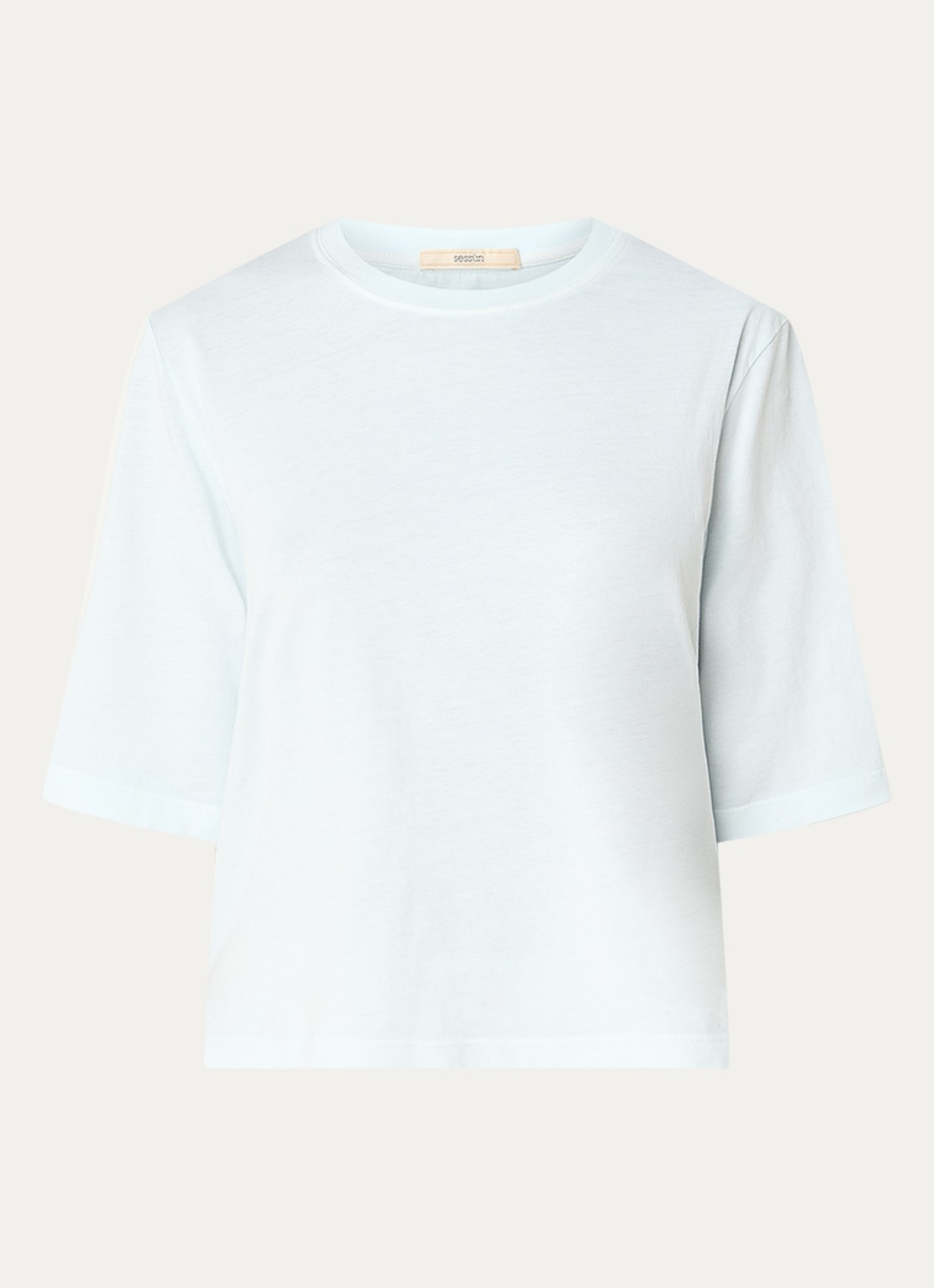 Sessùn Sergio T-shirt met ronde hals - voorkant lichtblauw