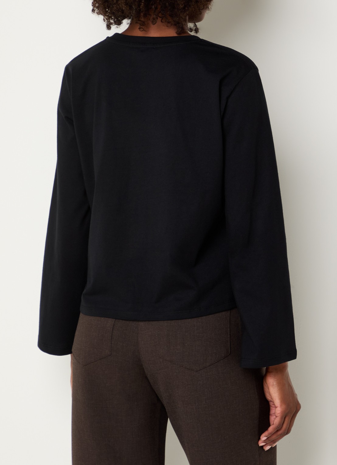 Sessùn Severiano long sleeve met borstzak - achterkant 2 zwart