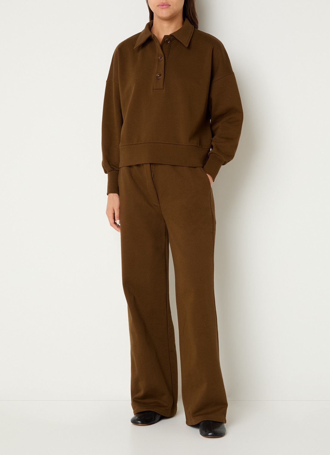 Sessùn Sweater met polokraag - voorkant 4 bruin