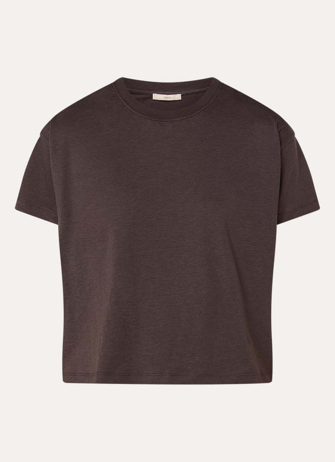 Sessùn Too T-shirt met ronde hals - voorkant 2 donkerbruin