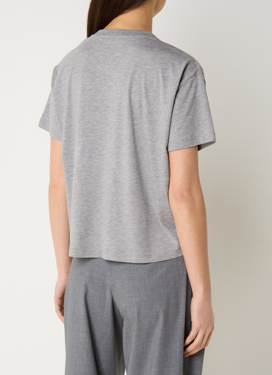 Sessùn Too T-shirt  - achterkant grijsmele
