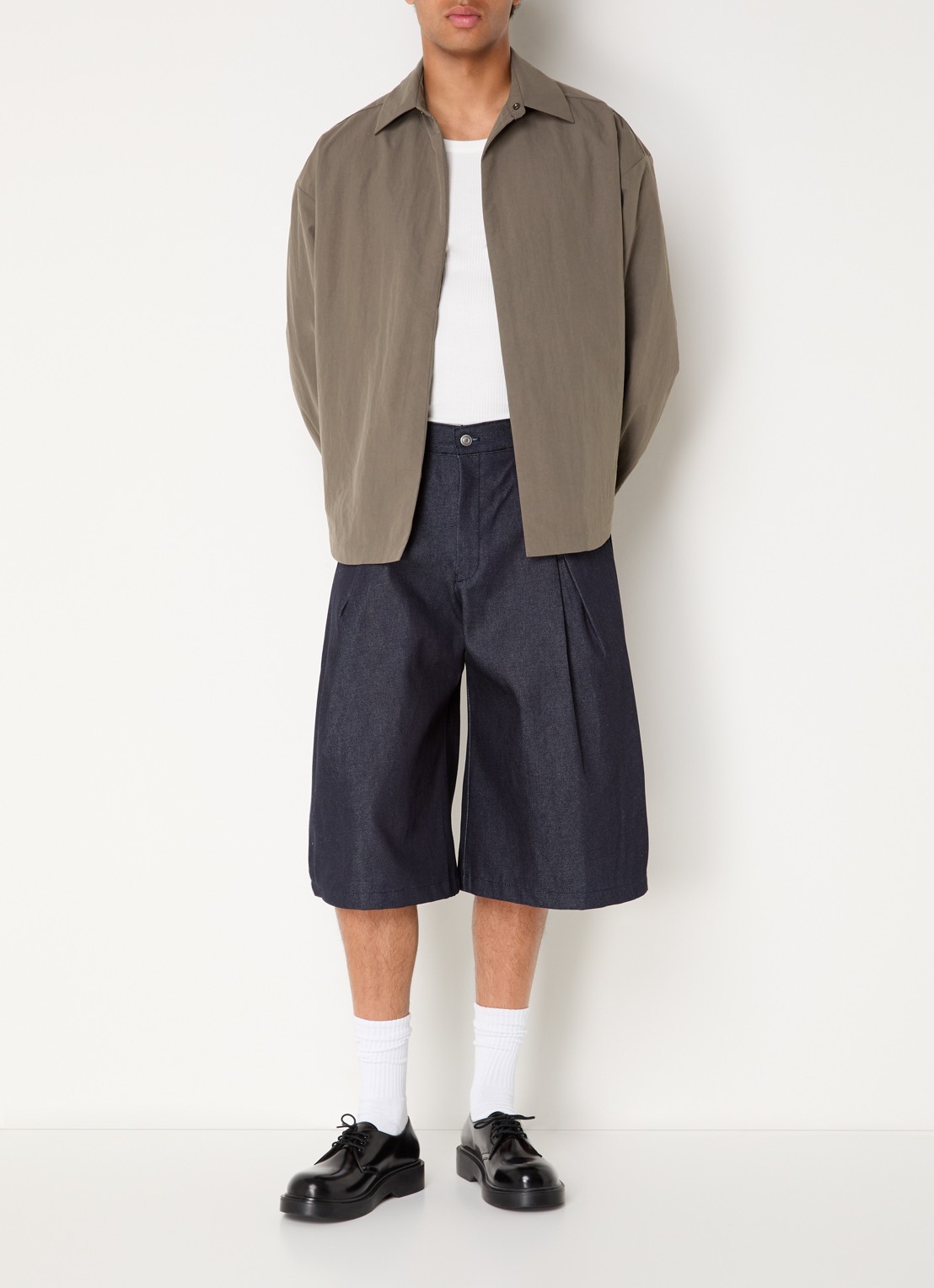 Seventh Oxford overshirt met steekzakken - voorkant 3 beige
