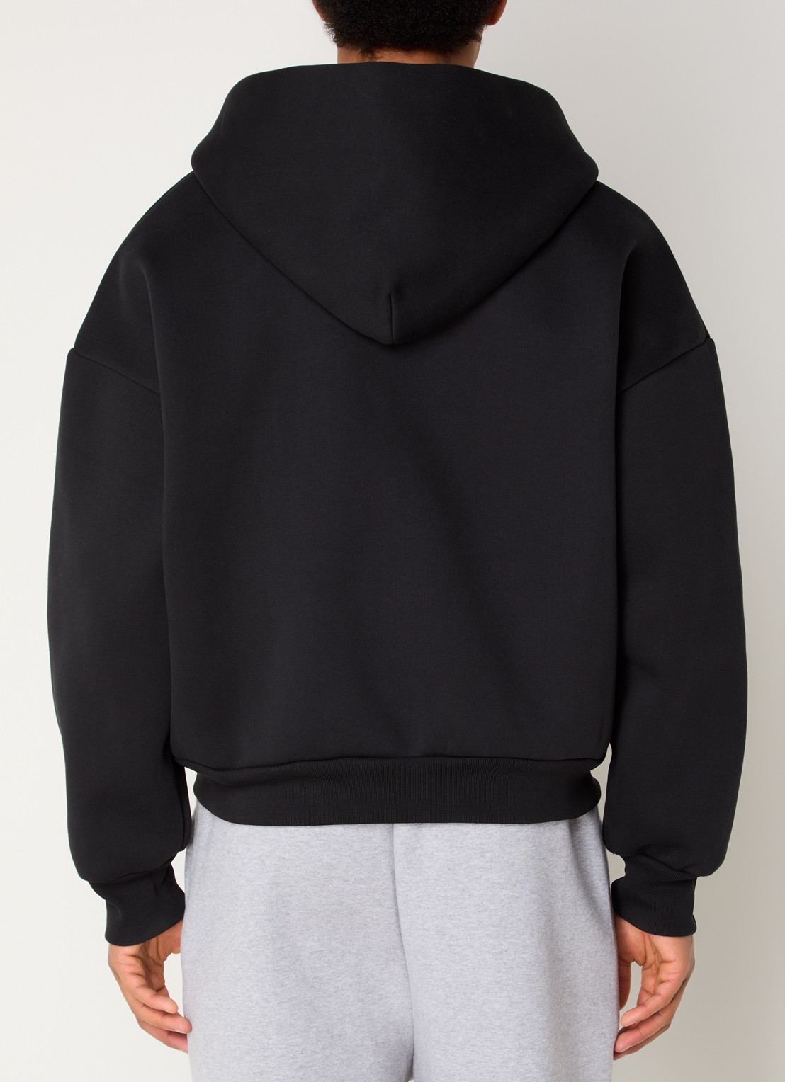Seventh Raglan sweatvest met capuchon - achterkant zwart