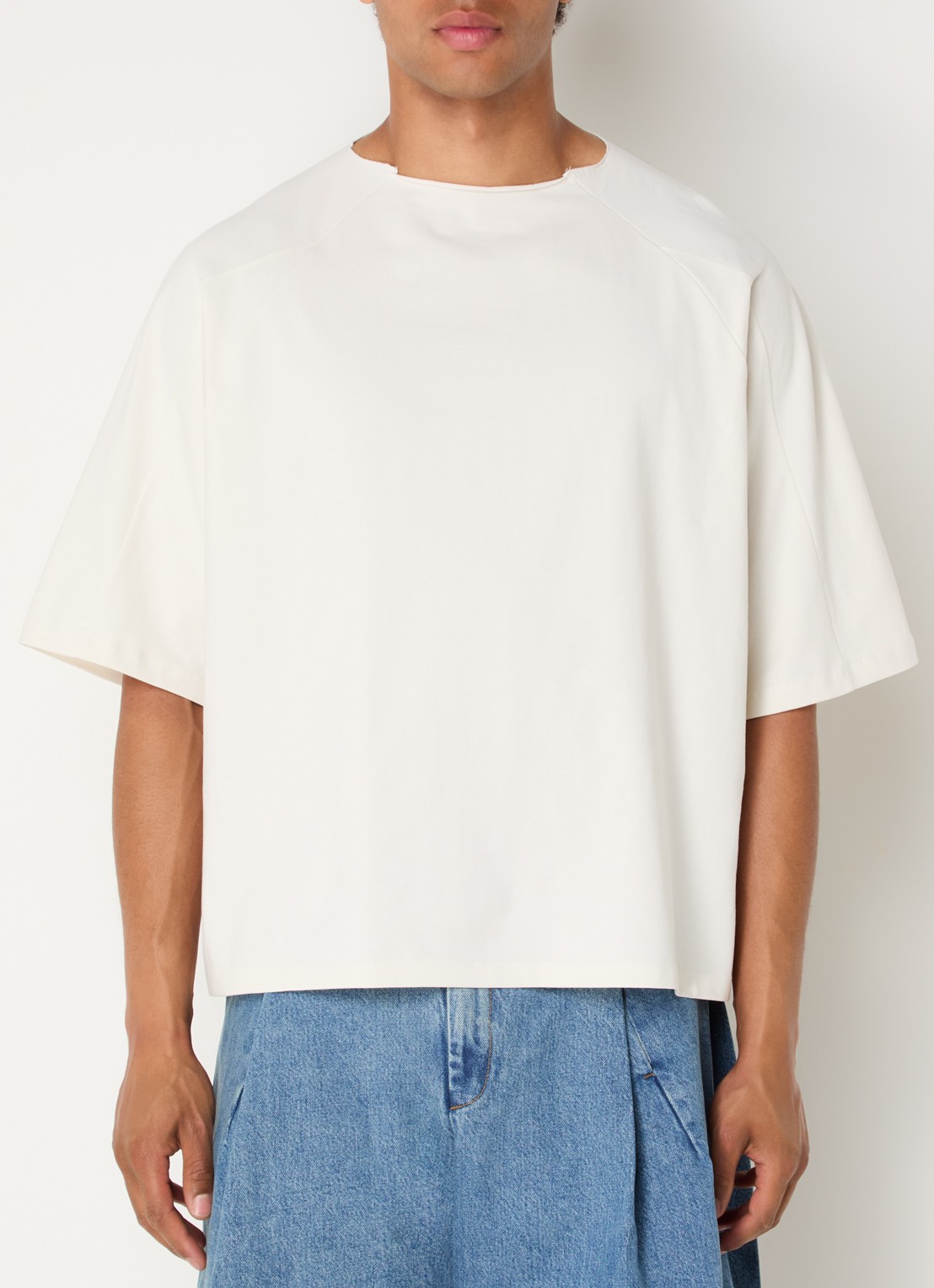 Seventh T-shirt met ronde hals - detail 4 gebroken wit