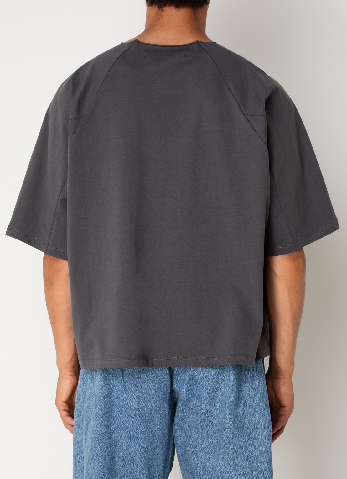 Seventh T-shirt met ronde hals - achterkant 4 antraciet