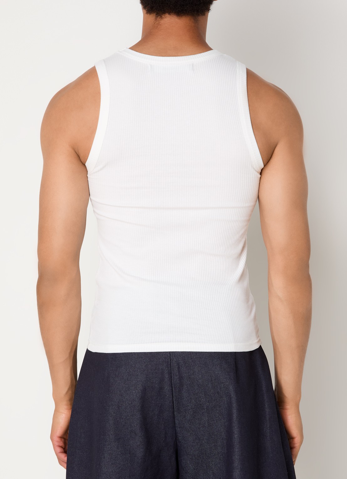 Seventh Tanktop met ribstructuur - achterkant wit