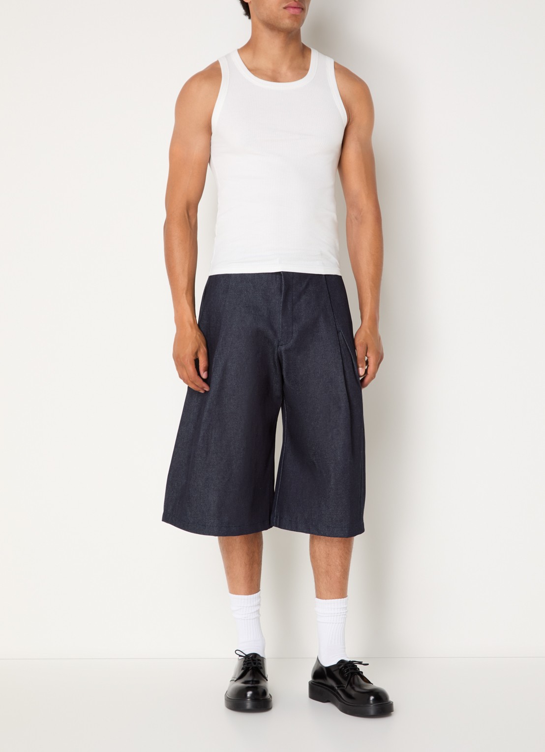 Seventh Tanktop met ribstructuur - voorkant 3 wit
