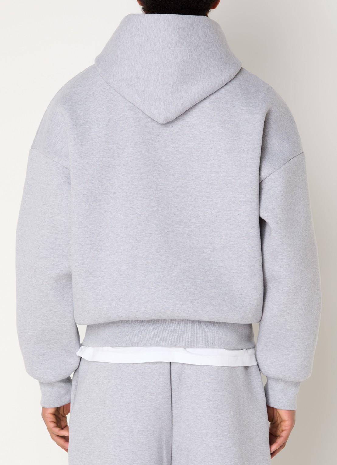 Seventh V2 hoodie met gemêleerd dessin - achterkant grijsmele