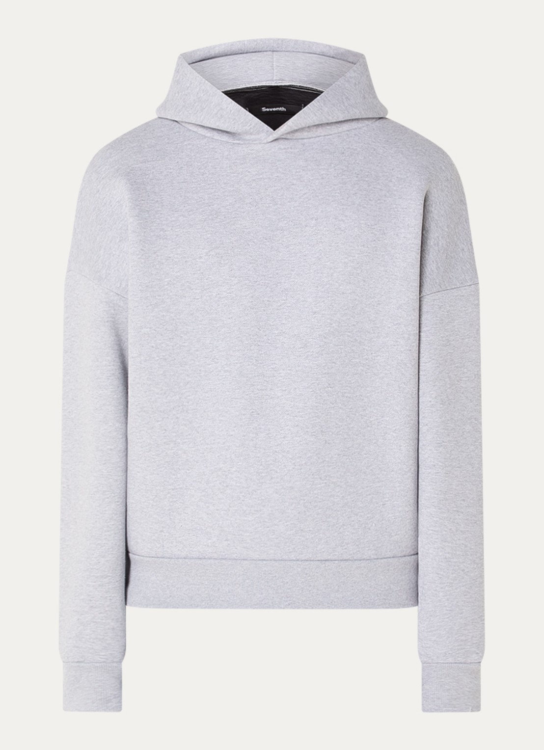 Seventh V2 hoodie met gemêleerd dessin - voorkant 2 grijsmele