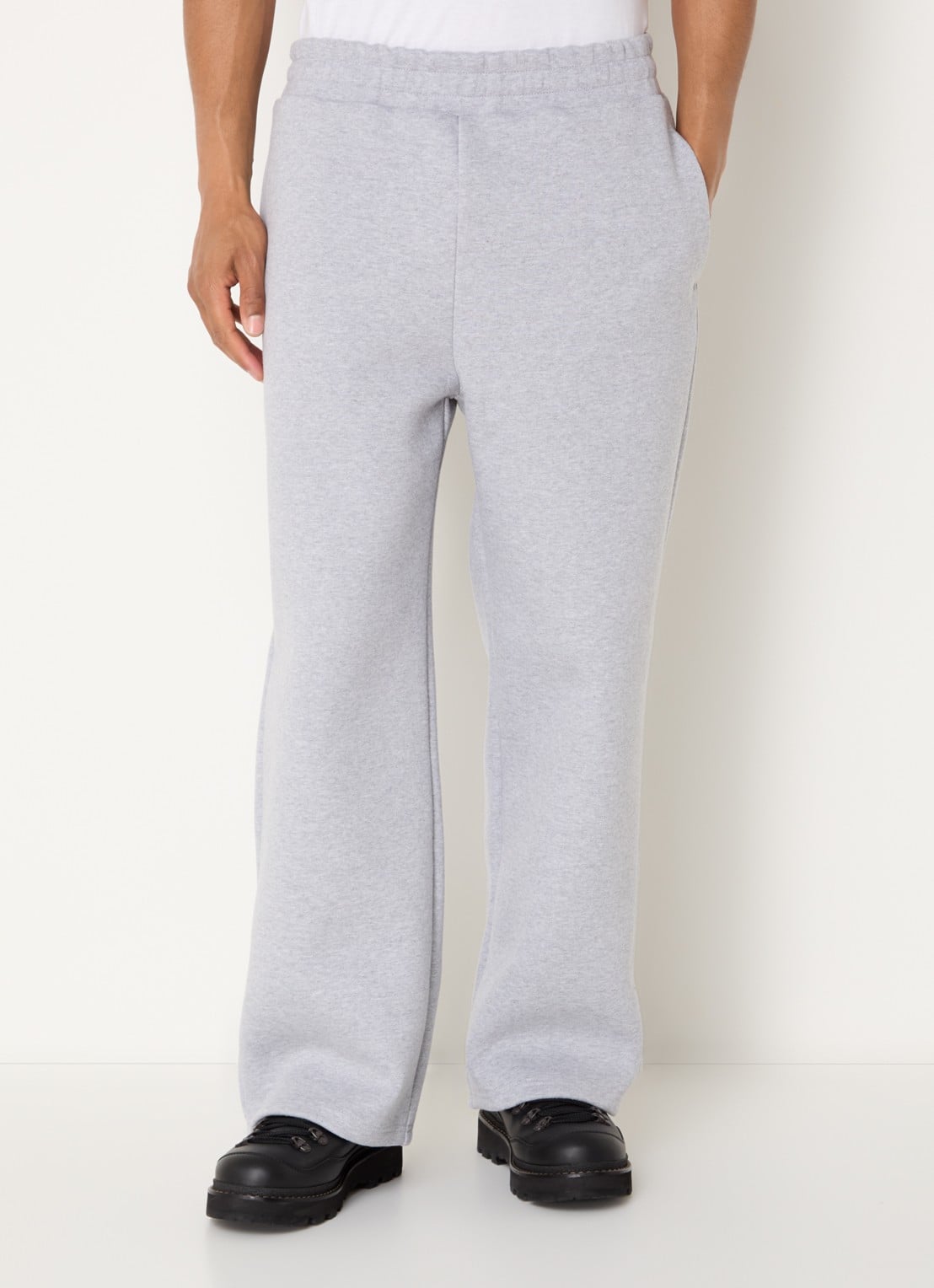 Seventh V2 loose fit joggingbroek met gemêleerd dessin - detail grijsmele