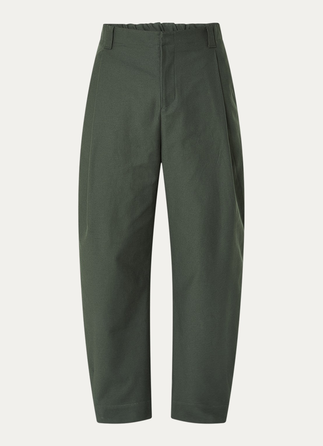 Seventh Wide fit pantalon met steekzakken - voorkant bronsgroen