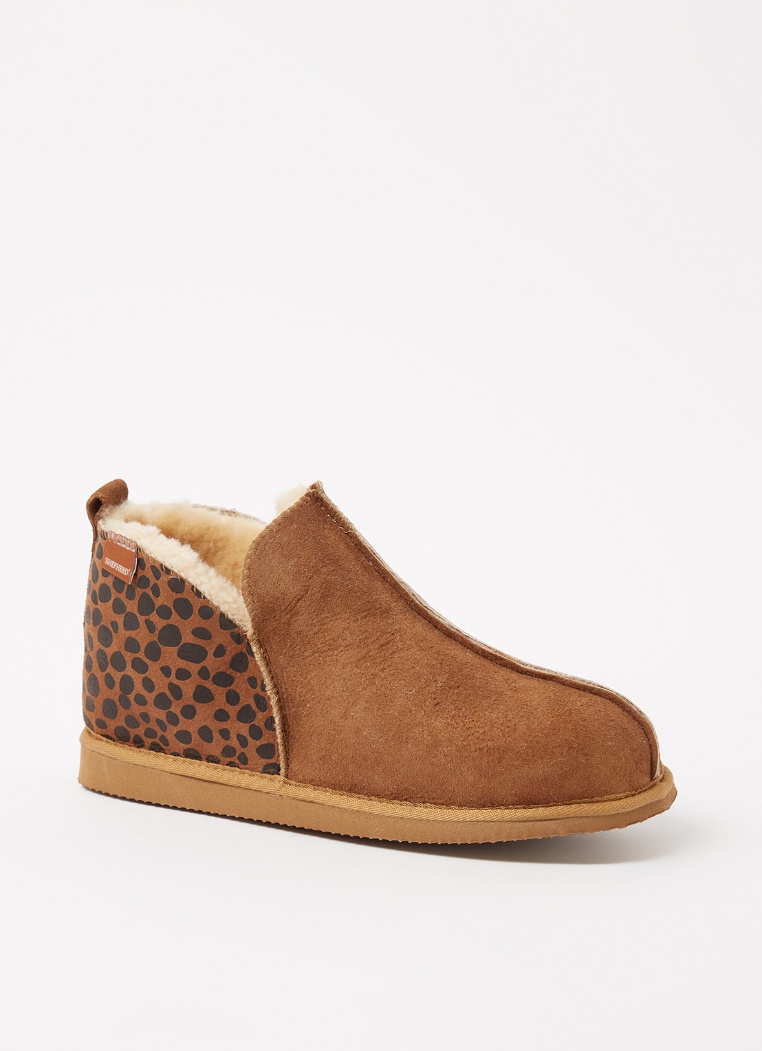 Shepherd Annie pantoffel van suède - voorkant 5 camel