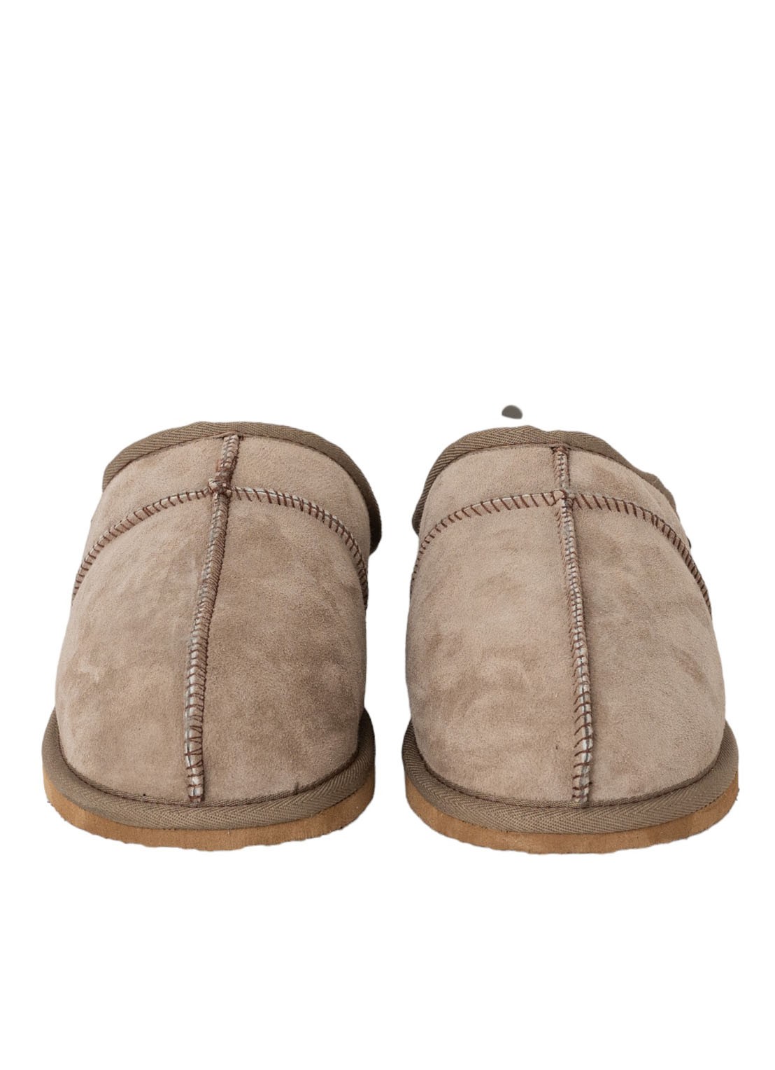 Shepherd Bobo pantoffel van schapensuède - detail 2 taupe