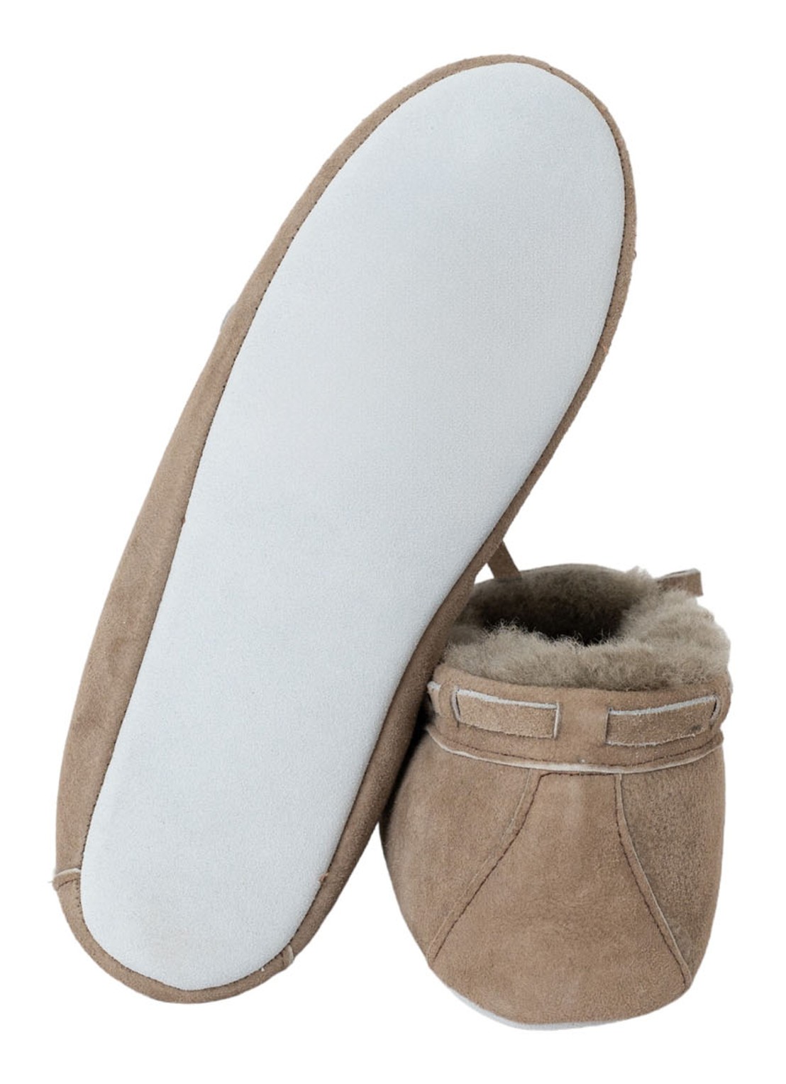Shepherd Daisy pantoffel van schapensuède - voorkant 4 grijs