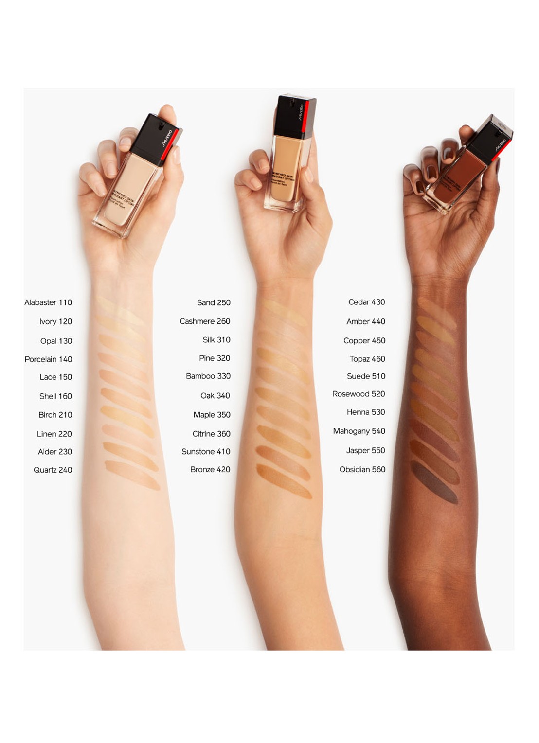 Shiseido Synchro Skin Radiant Lifting - vloeibare foundation - detail 4 240 quartz