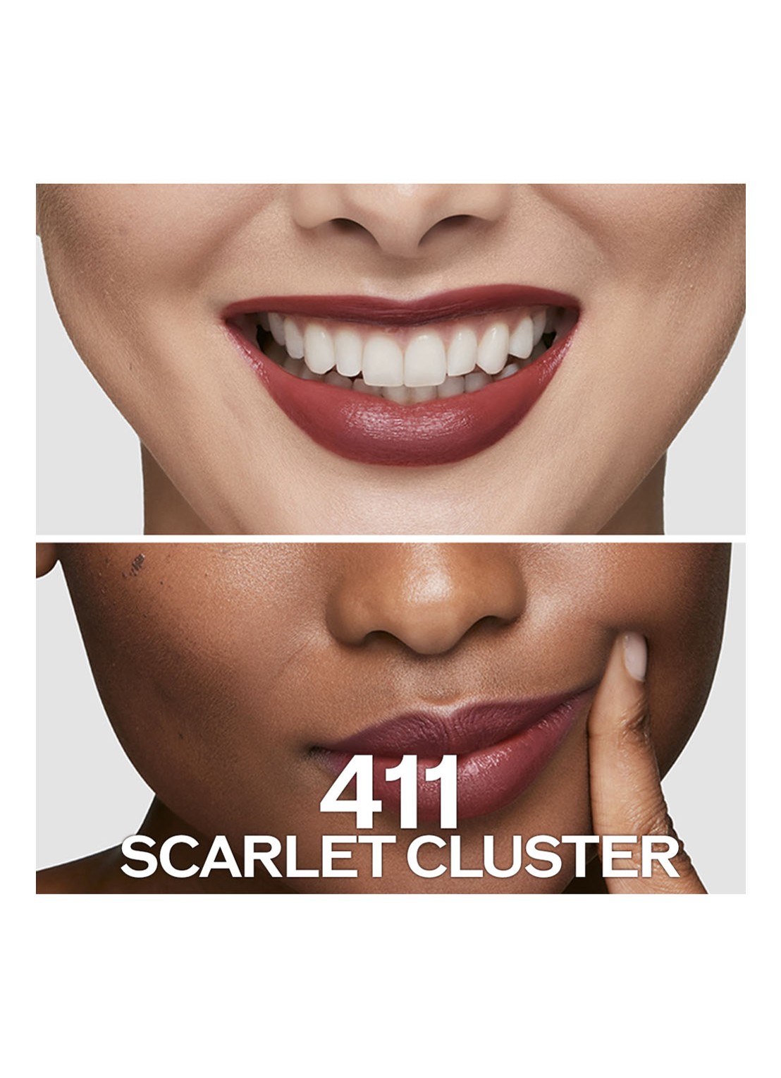 Shiseido Technosatin Gel Lipstick - detail 4 scarlet cluster 411