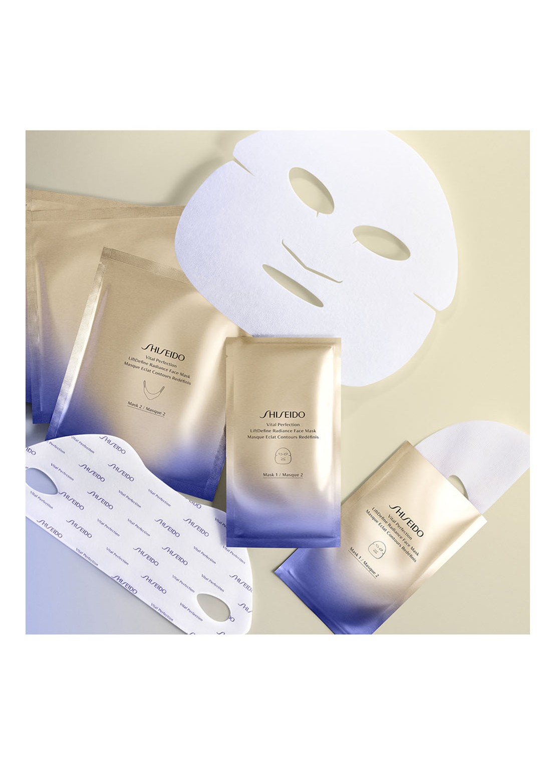 Shiseido Vital Perfection LiftDefine Radiance Face Mask - gezichtsmasker 6 sets - voorkant 2 undefined