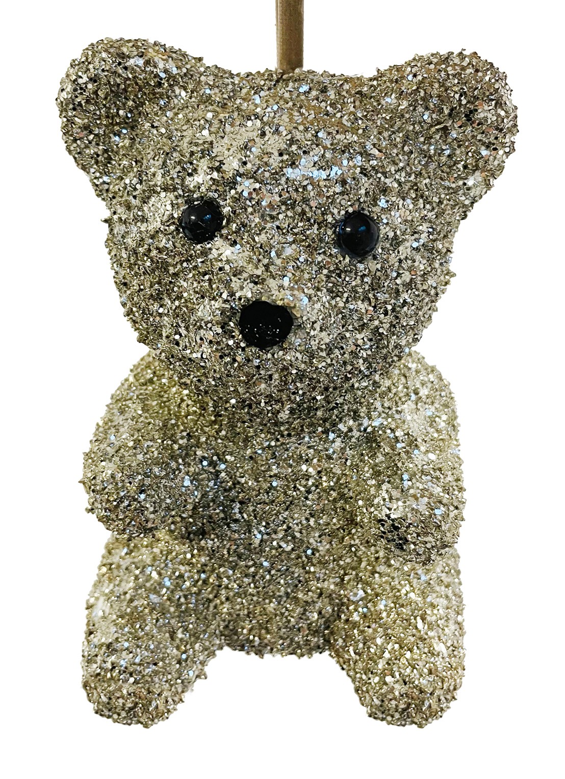 Shishi Beer kersthanger 17 cm - voorkant bruin