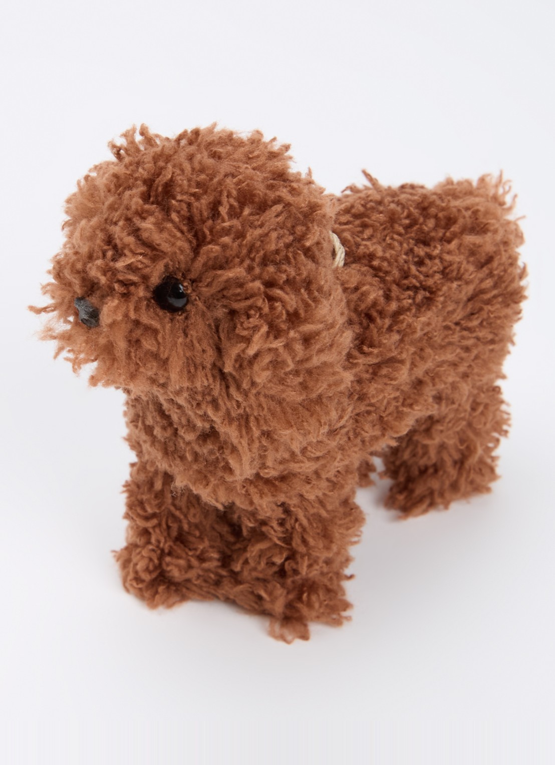 Shishi Hond kersthanger 12 cm - detail 3 bruin
