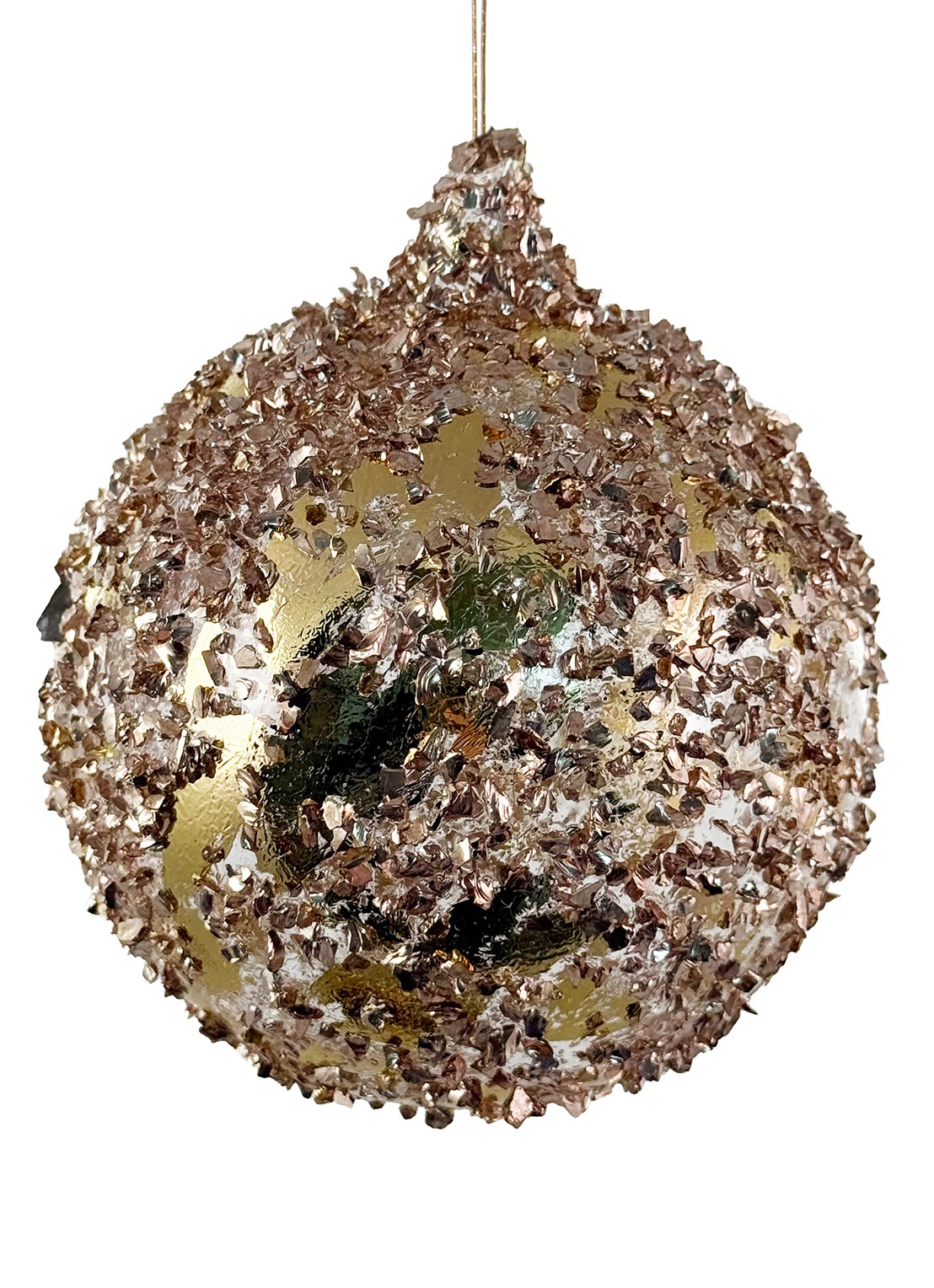 Shishi Kerstbal 10 cm - voorkant goud
