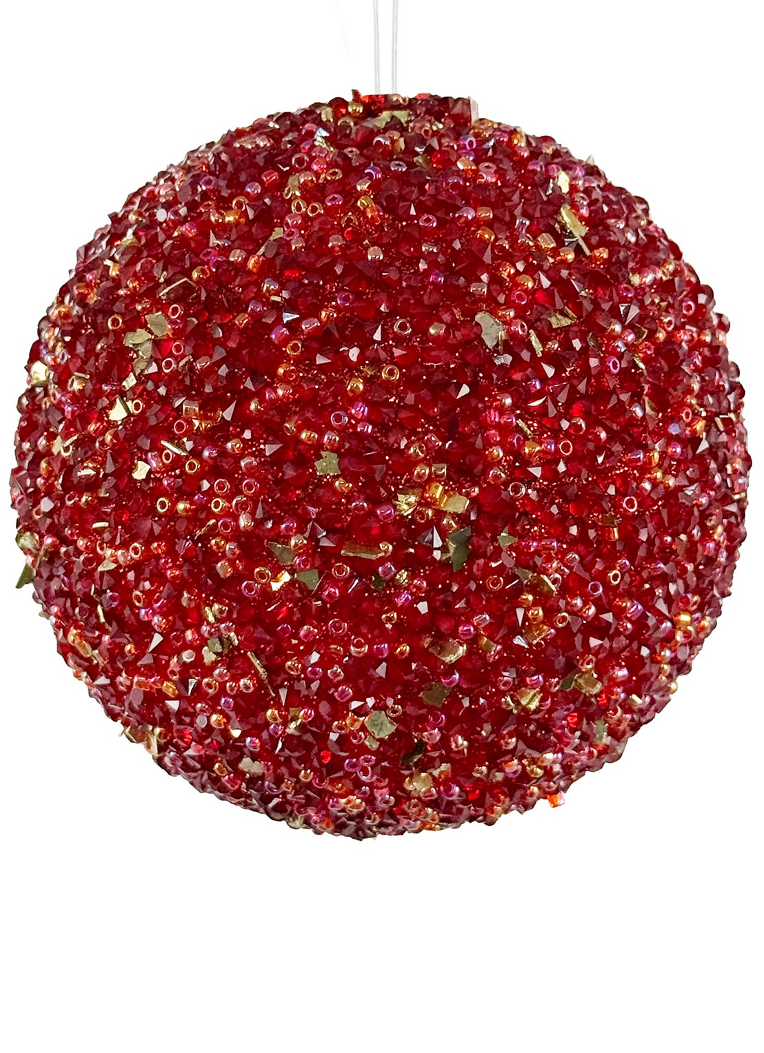 Shishi Kerstbal 9 cm - voorkant rood