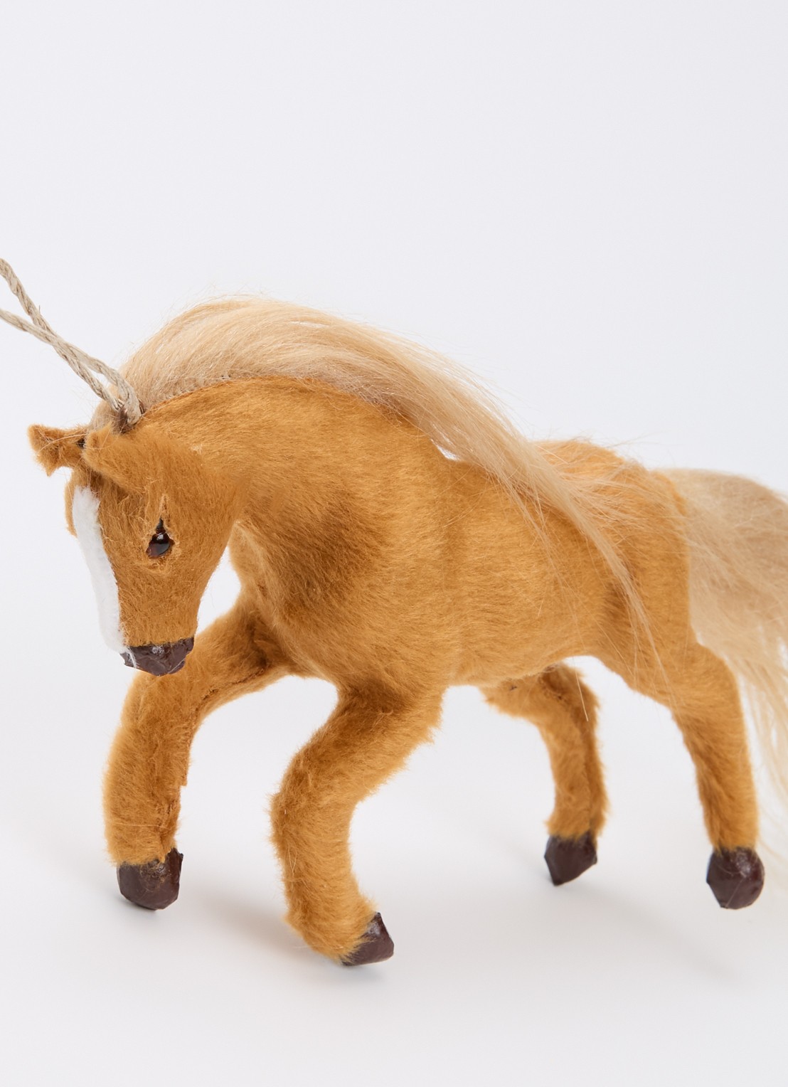 Shishi Paard kersthanger 15 cm - detail camel