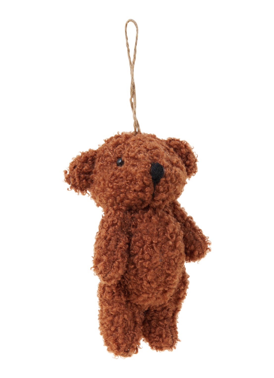 Shishi Teddy bear kersthanger 13 cm - voorkant bruin