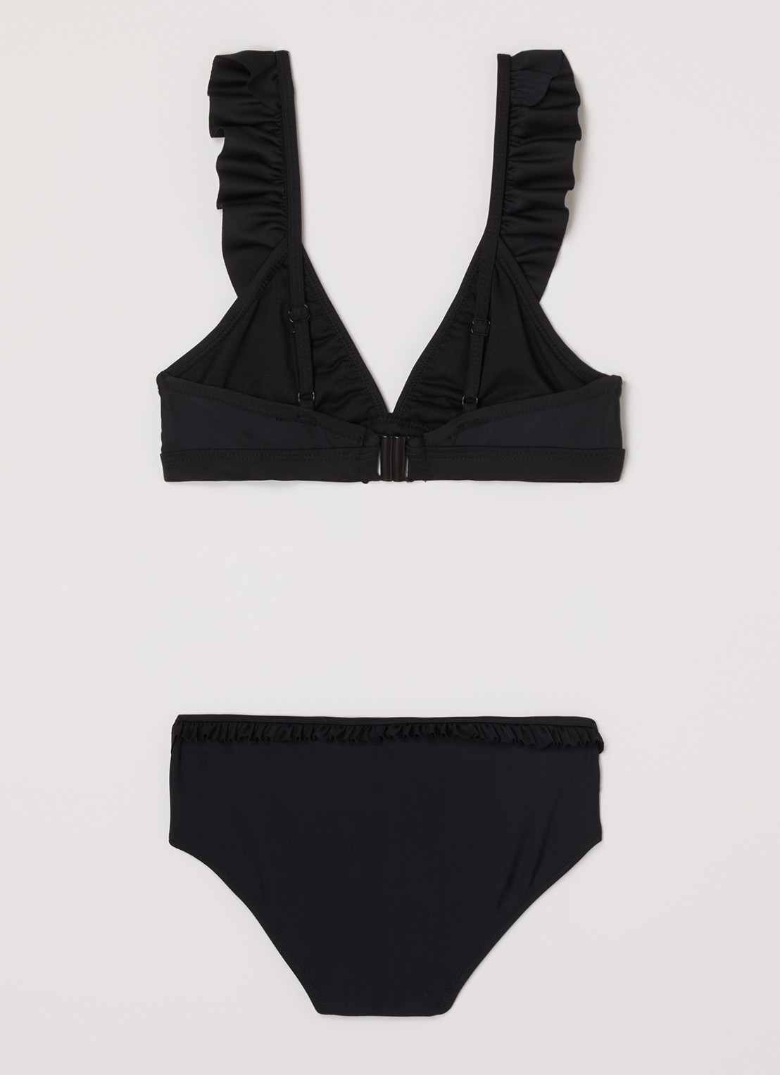 Shiwi Bella bikiniset met ruches - voorkant 2 zwart
