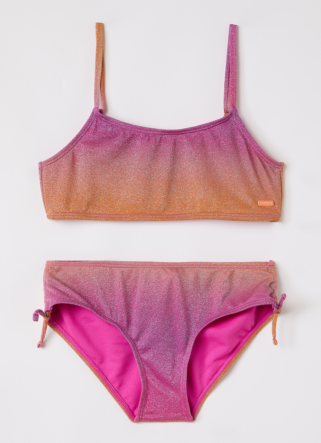Shiwi Liv bikiniset met lurex - voorkant donkerroze