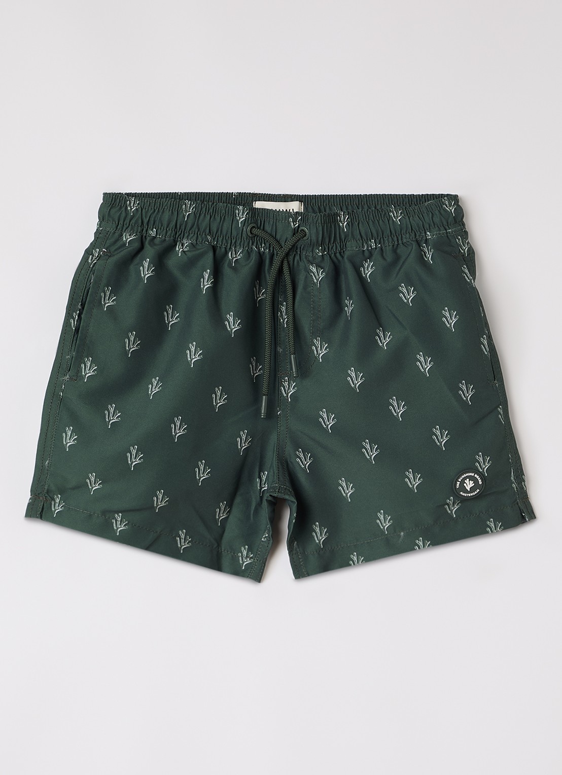 Shiwi Milo zwemshorts met steekzakken - voorkant groen