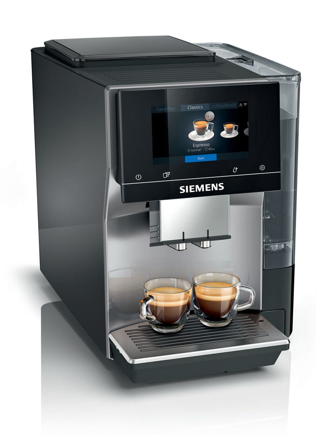 Siemens EQ.700 Classic espressomachine volautomaat TP705R01 - voorkant donkergrijs